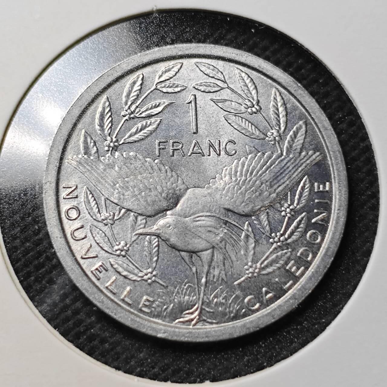 KK钱币收藏小铺  第370场  2月预留时间 周末发货  1949法属新喀里多尼亚1法郎 好品