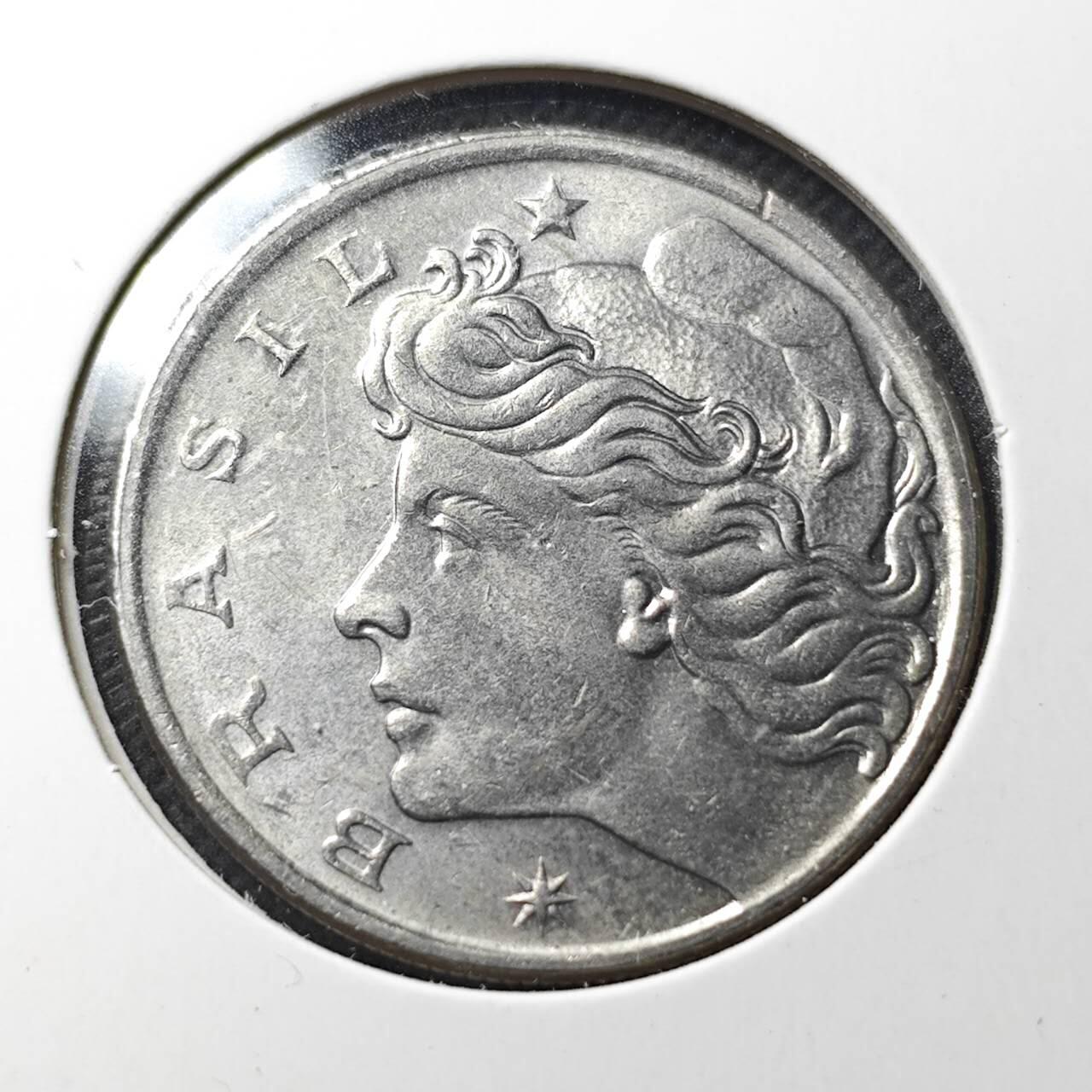 KK钱币收藏小铺  第370场  2月预留时间 周末发货  1970巴西女神50分