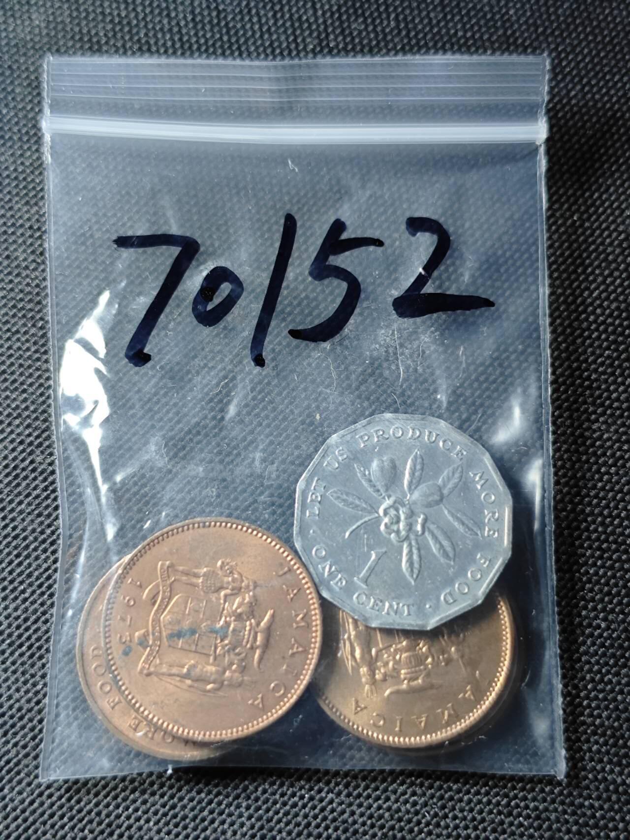 KK钱币收藏小铺  第370场  2月预留时间 周末发货  牙买加一组6枚