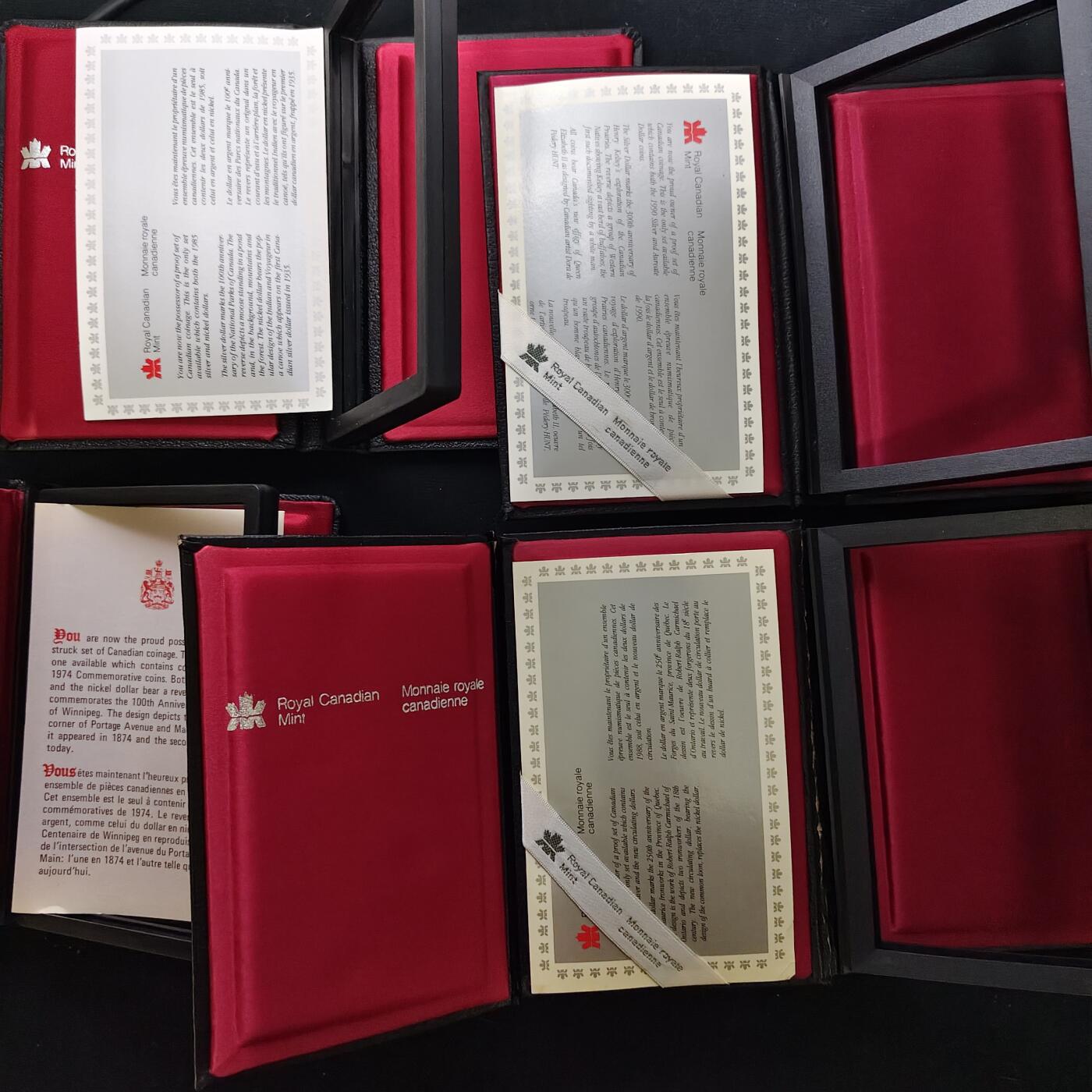 【全场包邮】纯粹捡漏拍477场（免费代拍第14场）调整中 【收藏工具】加拿大精制套币空盒5个