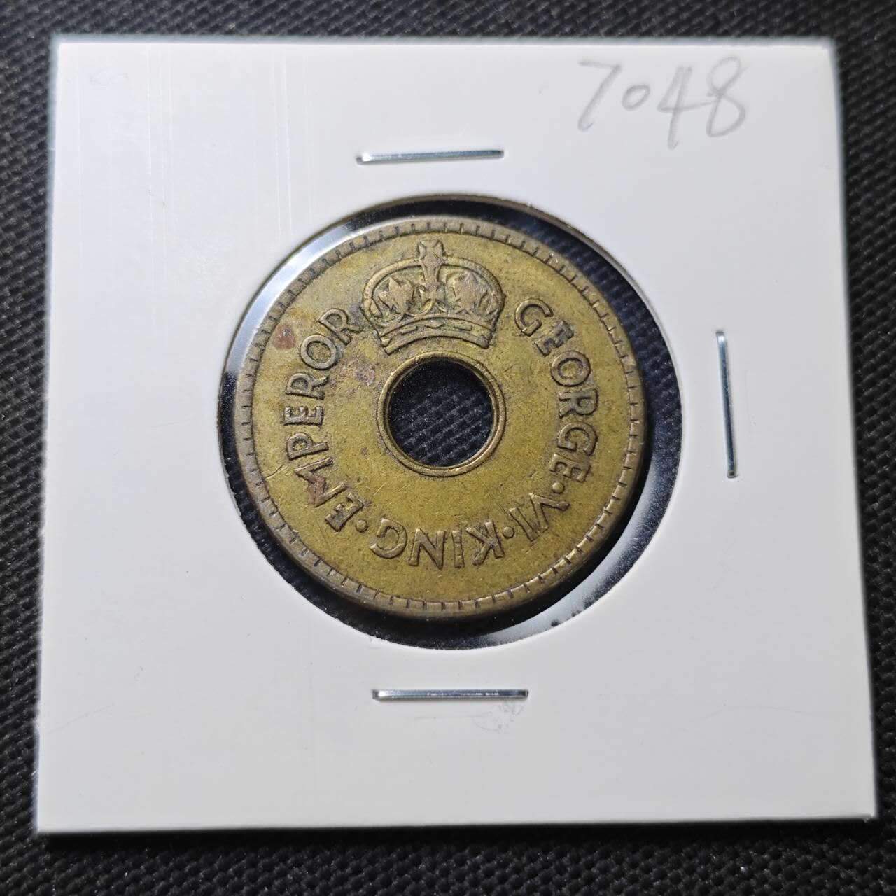 KK钱币收藏小铺  第370场  2月预留时间 周末发货  1942斐济1便士 黄铜币