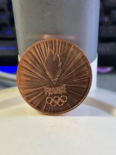 第181期拍卖 - 法国2021年巴黎奥运火炬纪念铜币