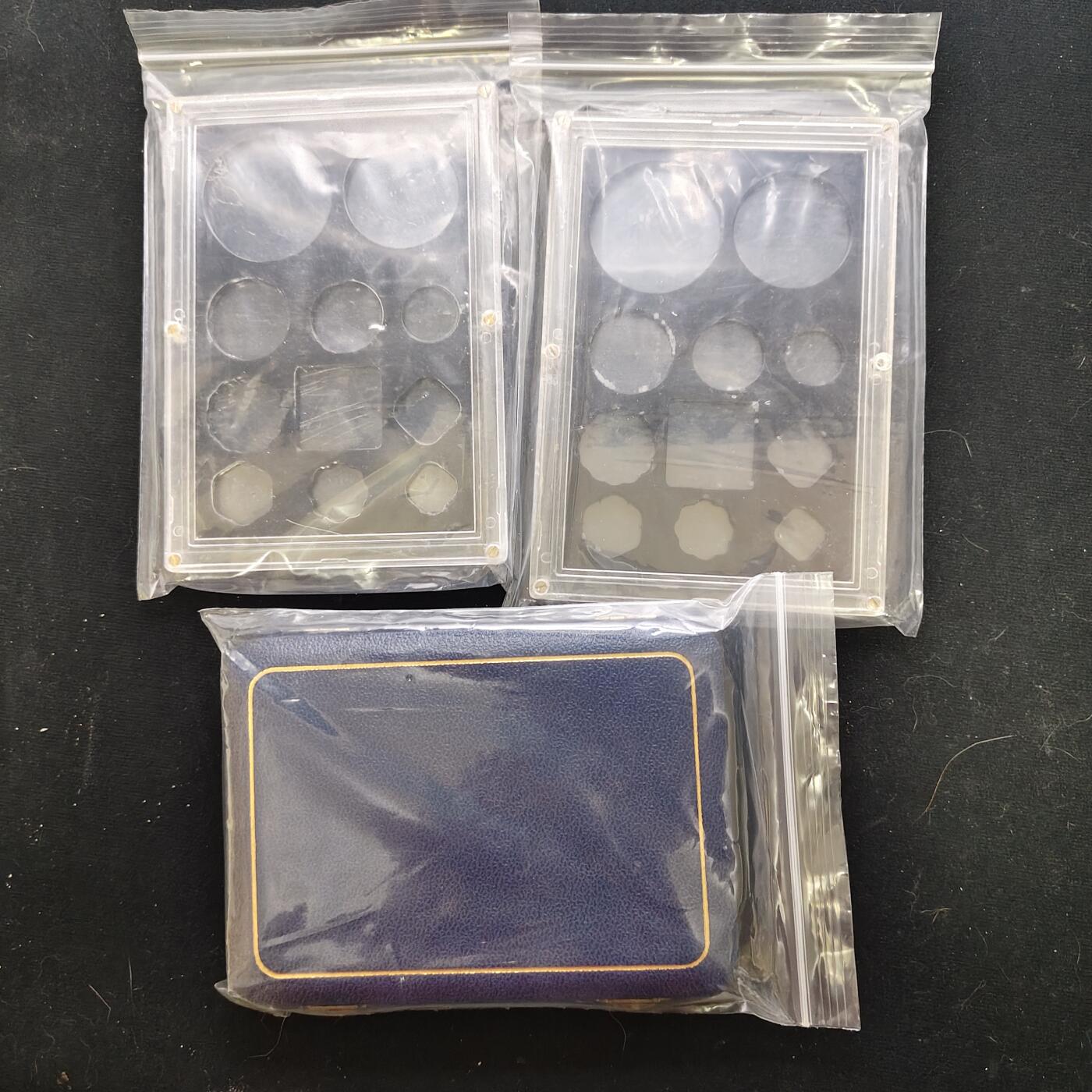 【全场包邮】纯粹捡漏拍477场（免费代拍第14场）调整中 【收藏工具】空盒3个一组-含南非精制套币空盒1个+印度精制套币空盒2个