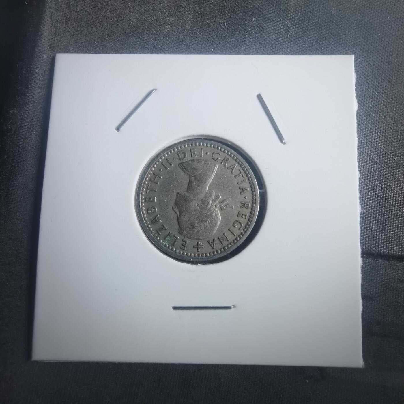 沼泽如烟--第903场 英国1957年6便士