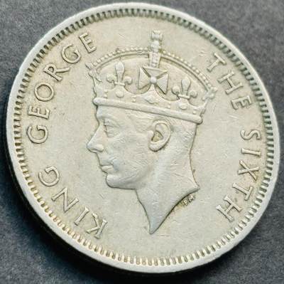 文馨钱币收藏第 281 场，【 长期接收代拍品】银元，银币，套币，纸币专场（本场截拍后休息三天，19 号发货） - 1951 年英属香港五毫，乔治五世时期独年份