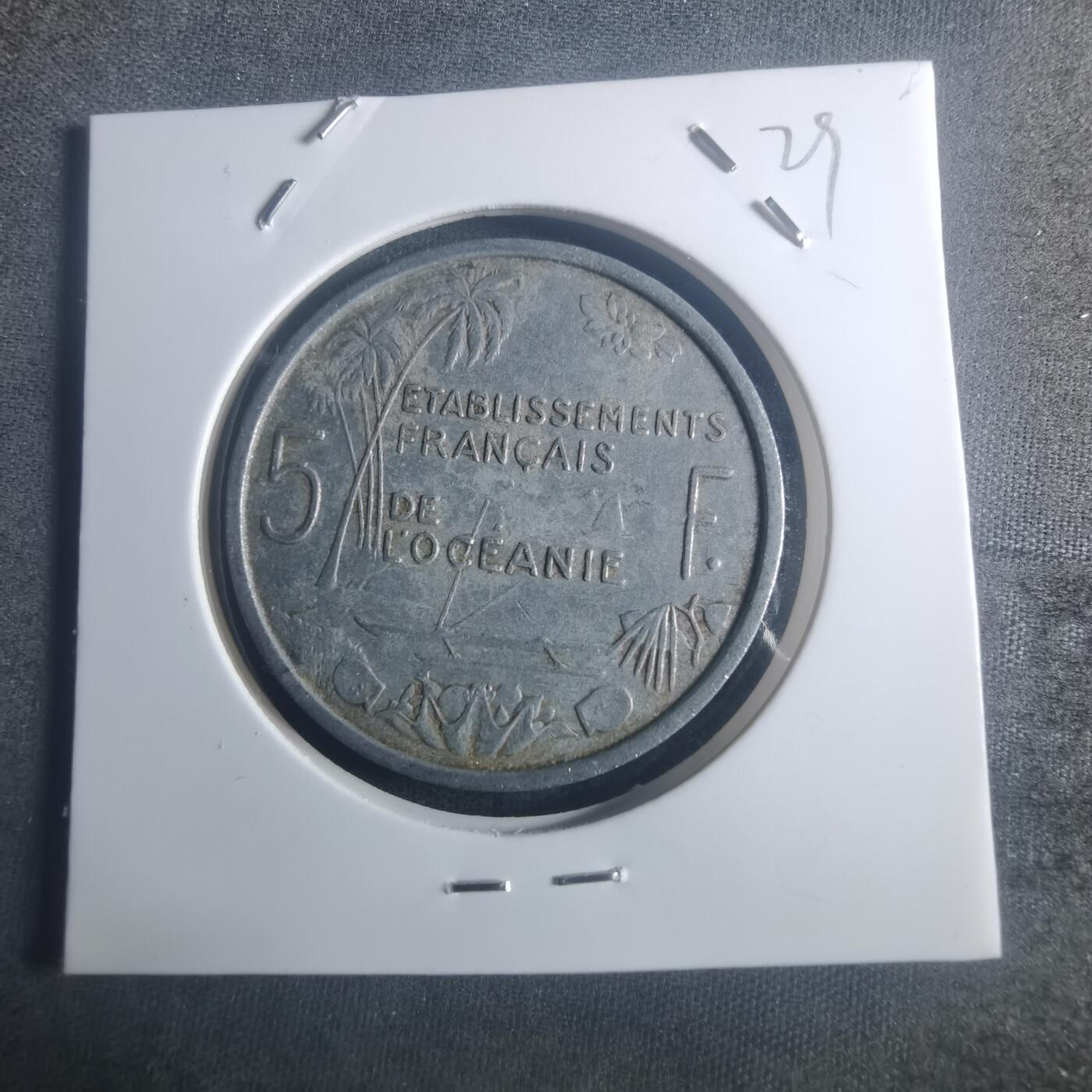 沼泽如烟--第900场 法属大洋洲1952年5法郎