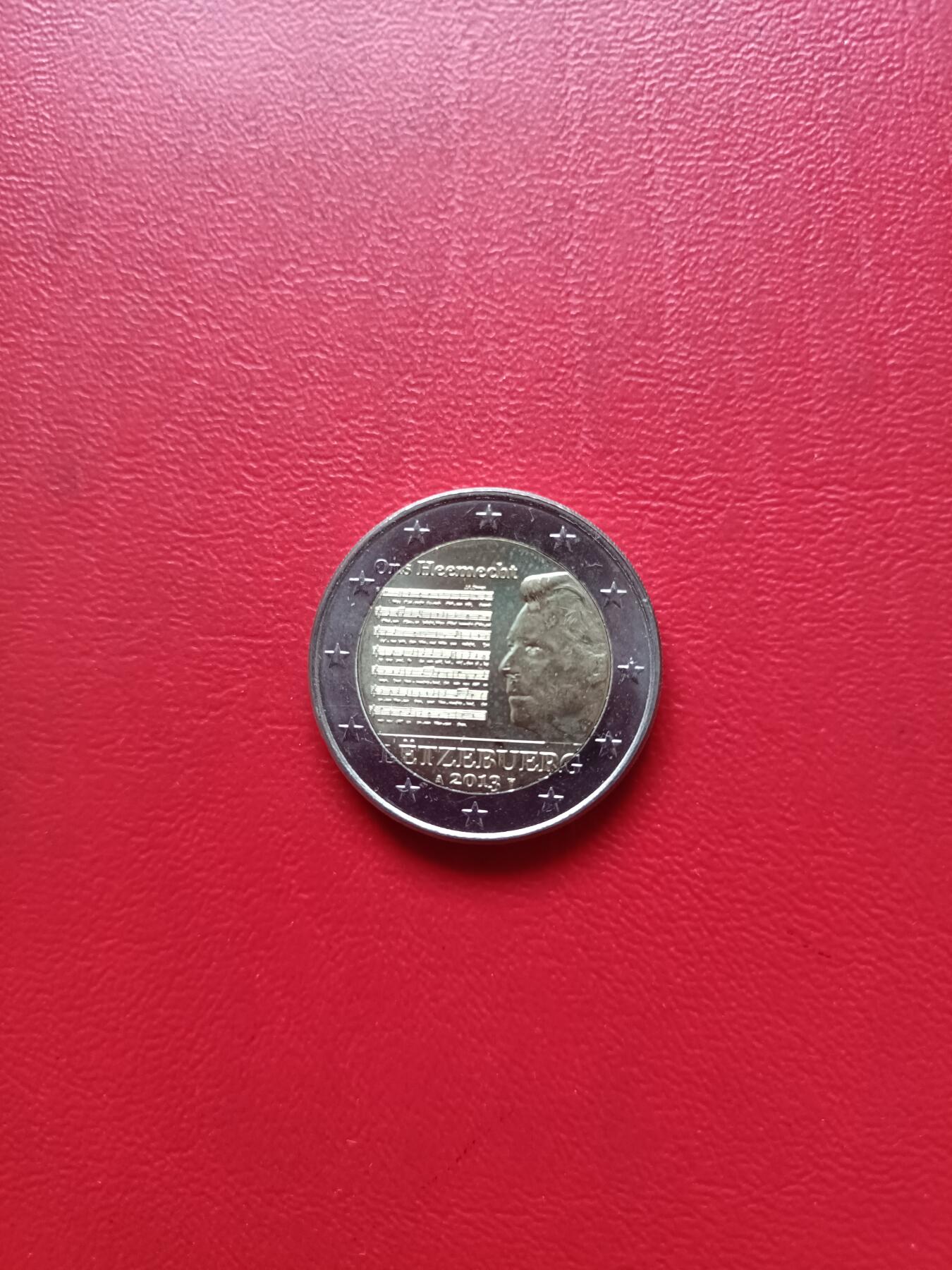【云涧收藏】第七十九场 卢森堡2013年国歌2E纪念币