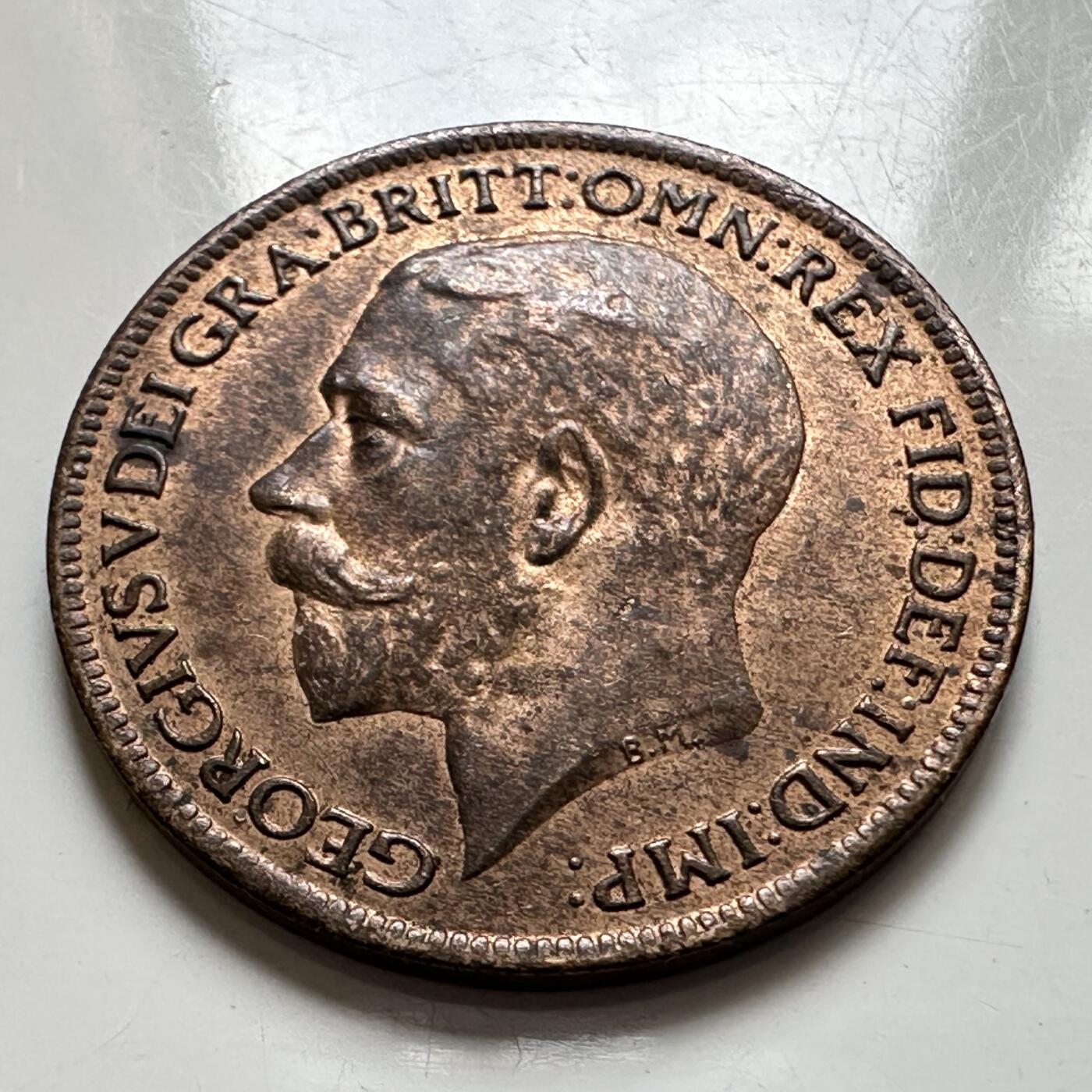 🌹外币初藏🌹🐯2025年第127场  每周二四六晚8️⃣点 接代拍 英国1919年一法新 原光好品