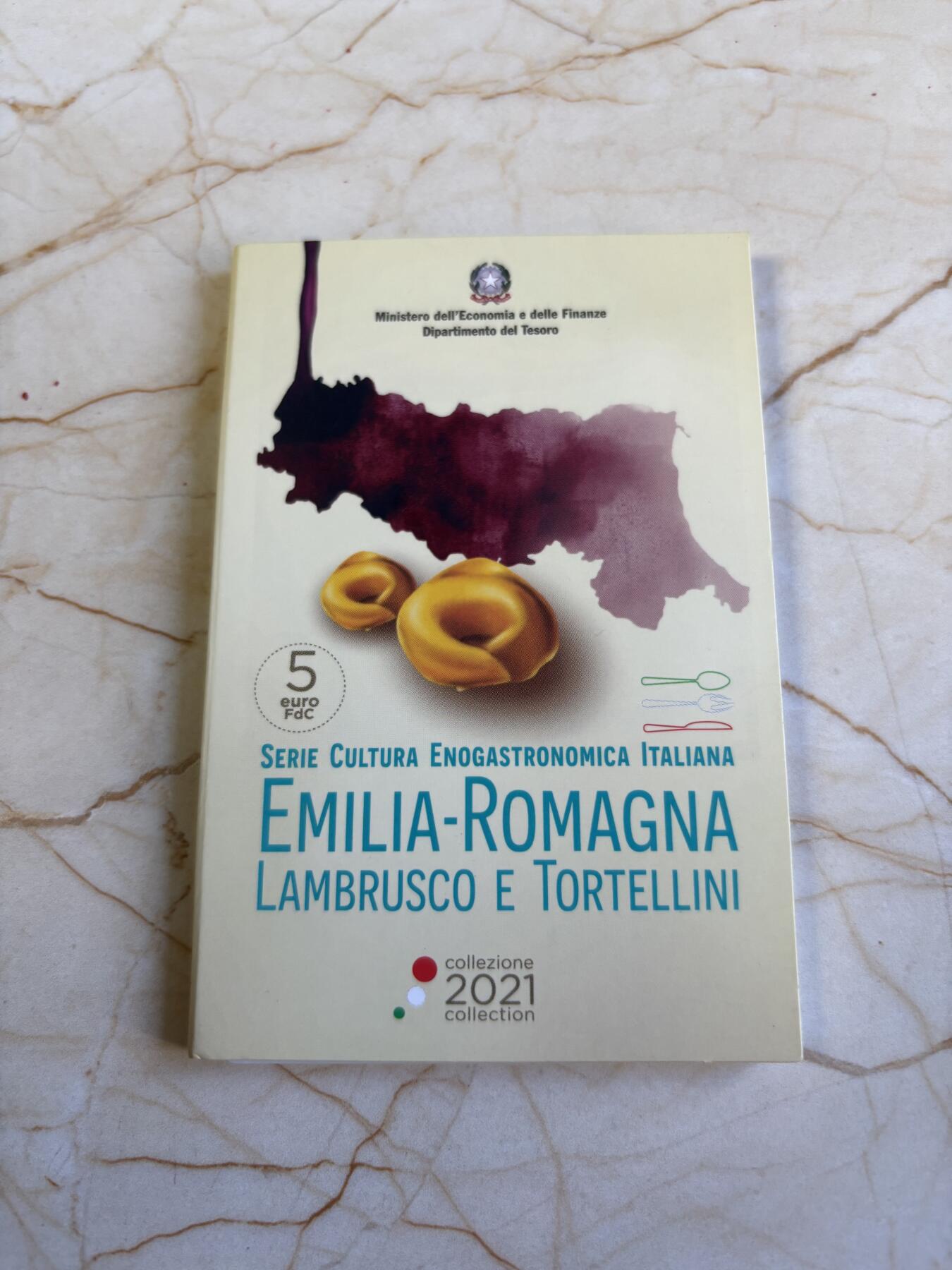 第181期拍卖 卡装意大利2021饮食文化系列2艾米利亚罗马涅纪念币