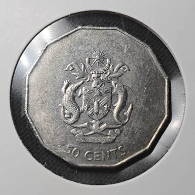 KK钱币收藏小铺  第370场  2月预留时间 周末发货 -  所罗门群岛50分