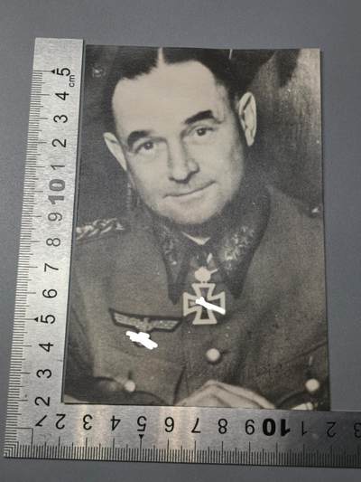 小驴勋章奖章收藏11月15日周六晚五点拍卖（珍爱和平，收藏战争，铭记历史，勿忘国耻，忠党爱国。有偿代拍，送拍规则在简介最后，参拍须阅读规则后再参拍，关系到运费包装发货时效真假辨别等关键信息，拍卖时不再发原图，看大图店主微信码在拍卖店铺介绍里） - 霍斯特·格罗曼将军战后签名赠语词照