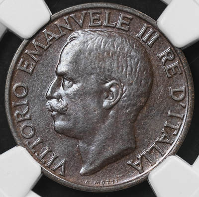 修遠堂世界钱币第九十三期 - NGC MS63BN 1934年意大利10分铜币