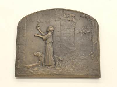 博洋堂世界钱币拍卖第146期（全场包邮） - 法兰西章牌之友协会SAMF18号作品，盲童，作者勒菲弗1903年作品，68mm*80mm，边铭丰饶角+火蝾螈+限量编号，铜章发行量仅139枚。