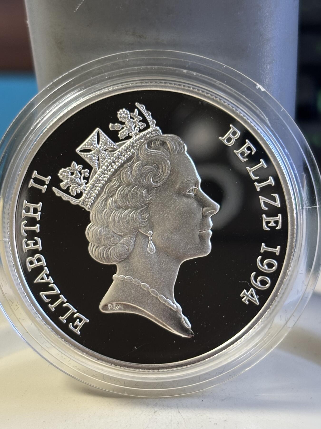 第181期拍卖 1994年开曼圭亚那巴哈马百慕大伯利兹牙买加女王访问纪念银币6枚，28.28克*6,925银