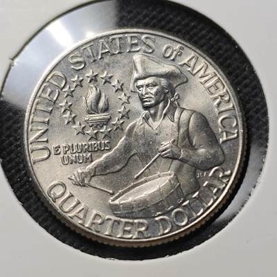 KK钱币收藏小铺  第370场  2月预留时间 周末发货 -  1976美国25分纪念币 好品