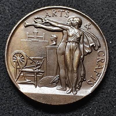 【全场包邮】纯粹捡漏拍476场（免费代拍第13场）调整中 - 【纪念章】英国艺术与工艺纪念铜章