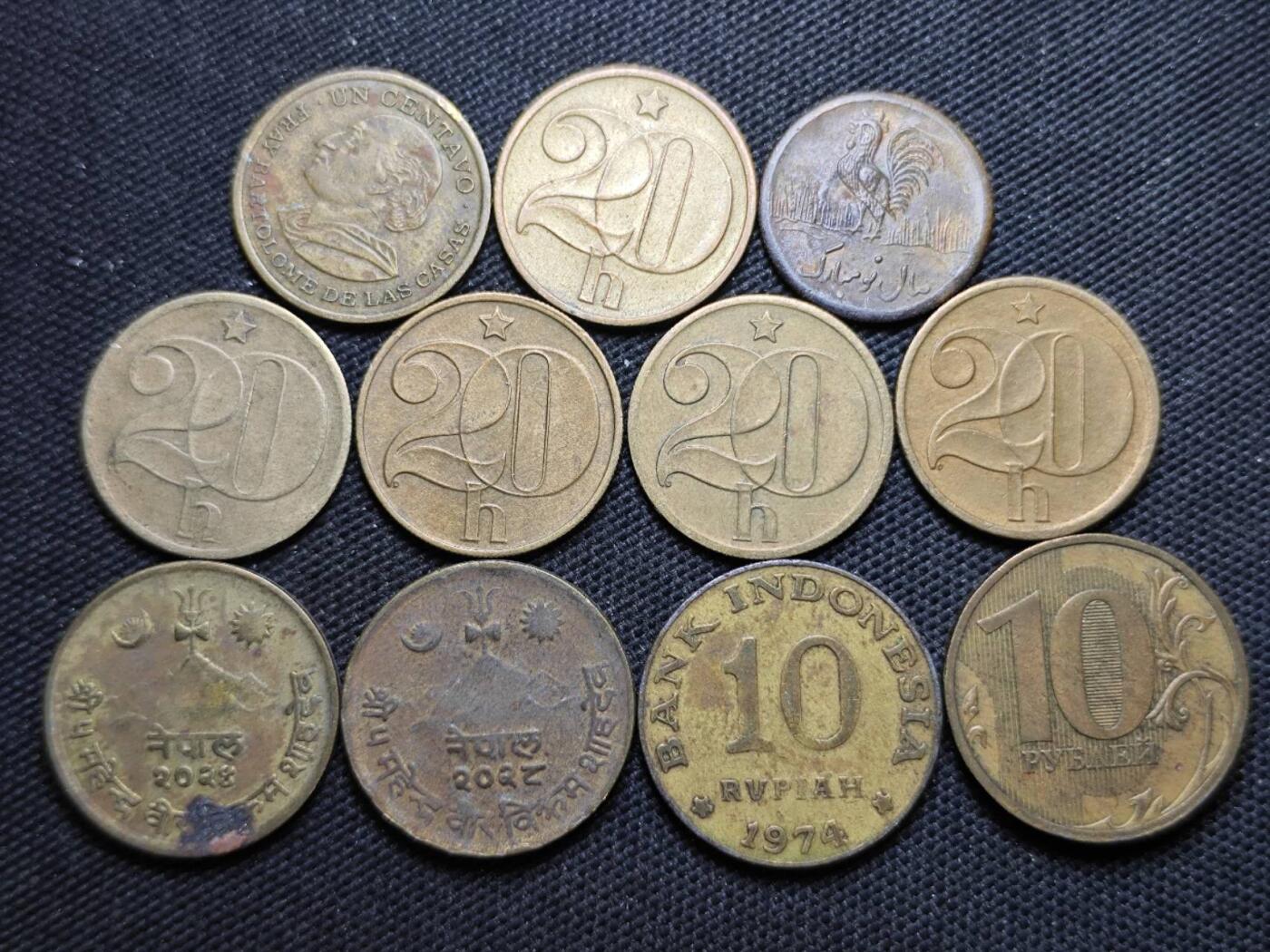 KK钱币收藏小铺  第370场  2月预留时间 周末发货  铜币一组11枚