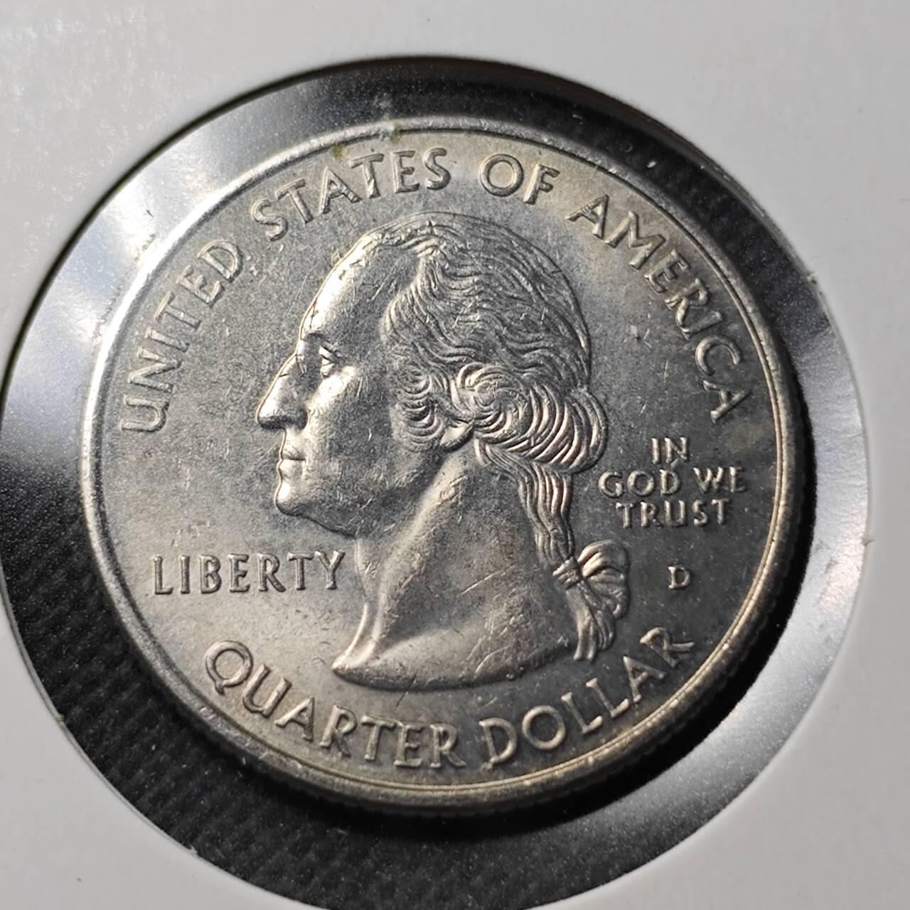 KK钱币收藏小铺  第370场  2月预留时间 周末发货  美国25分纪念币