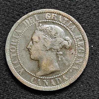 【全场包邮】纯粹捡漏拍476场（免费代拍第13场）调整中 - 加拿大1900年维多利亚女王1分铜币
