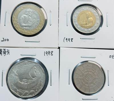 文馨钱币收藏第 281 场，【 长期接收代拍品】银元，银币，套币，纸币专场（本场截拍后休息三天，19 号发货） - 葡萄牙 20 埃斯库多-200 埃斯库多