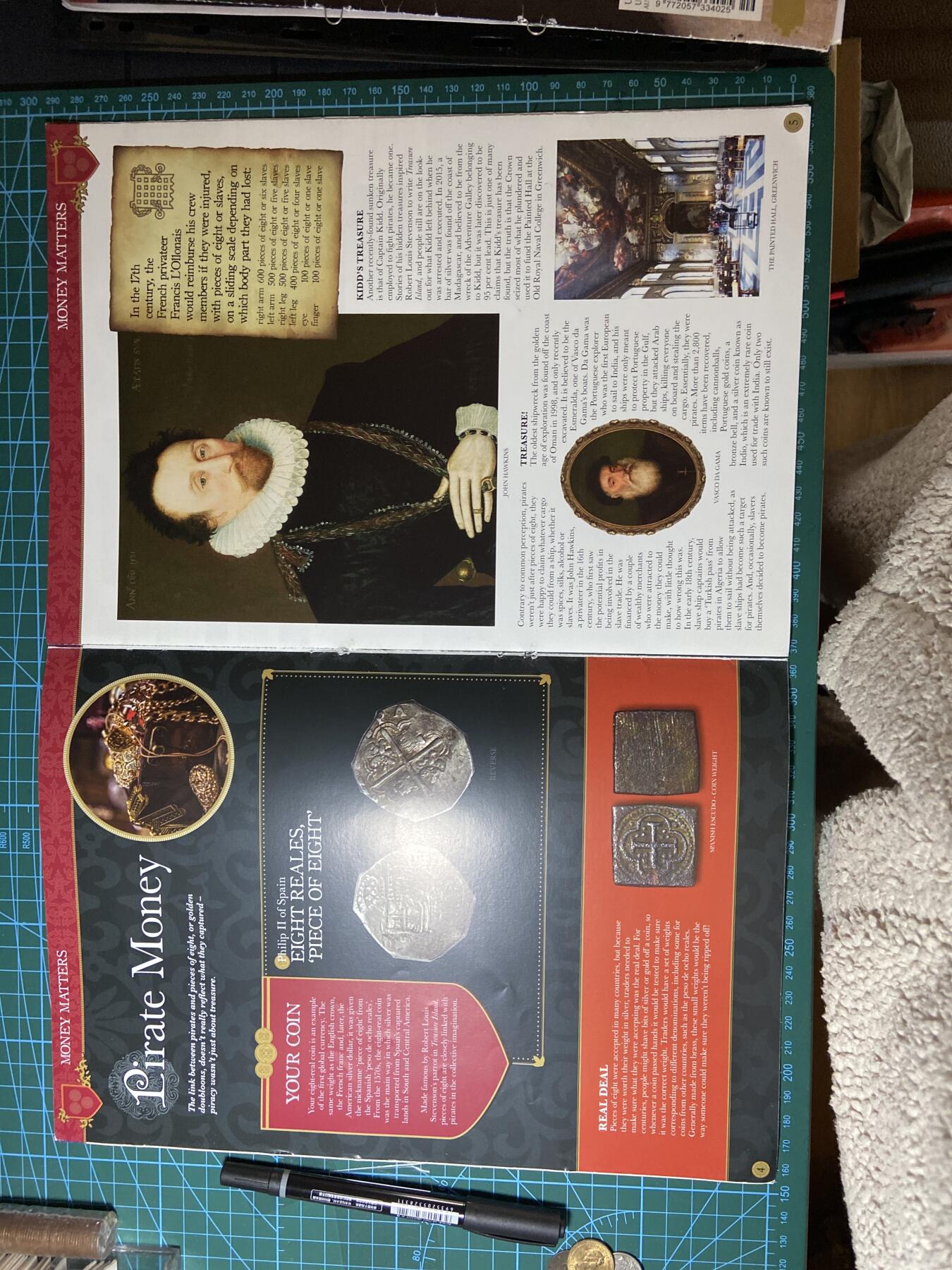 2025年第一百二十九场(总第一百五十五场）外国邮票、散币场(免佣金) （英国统治者硬币收藏系列）的第17期藏品杂志，西班牙腓力二世主题