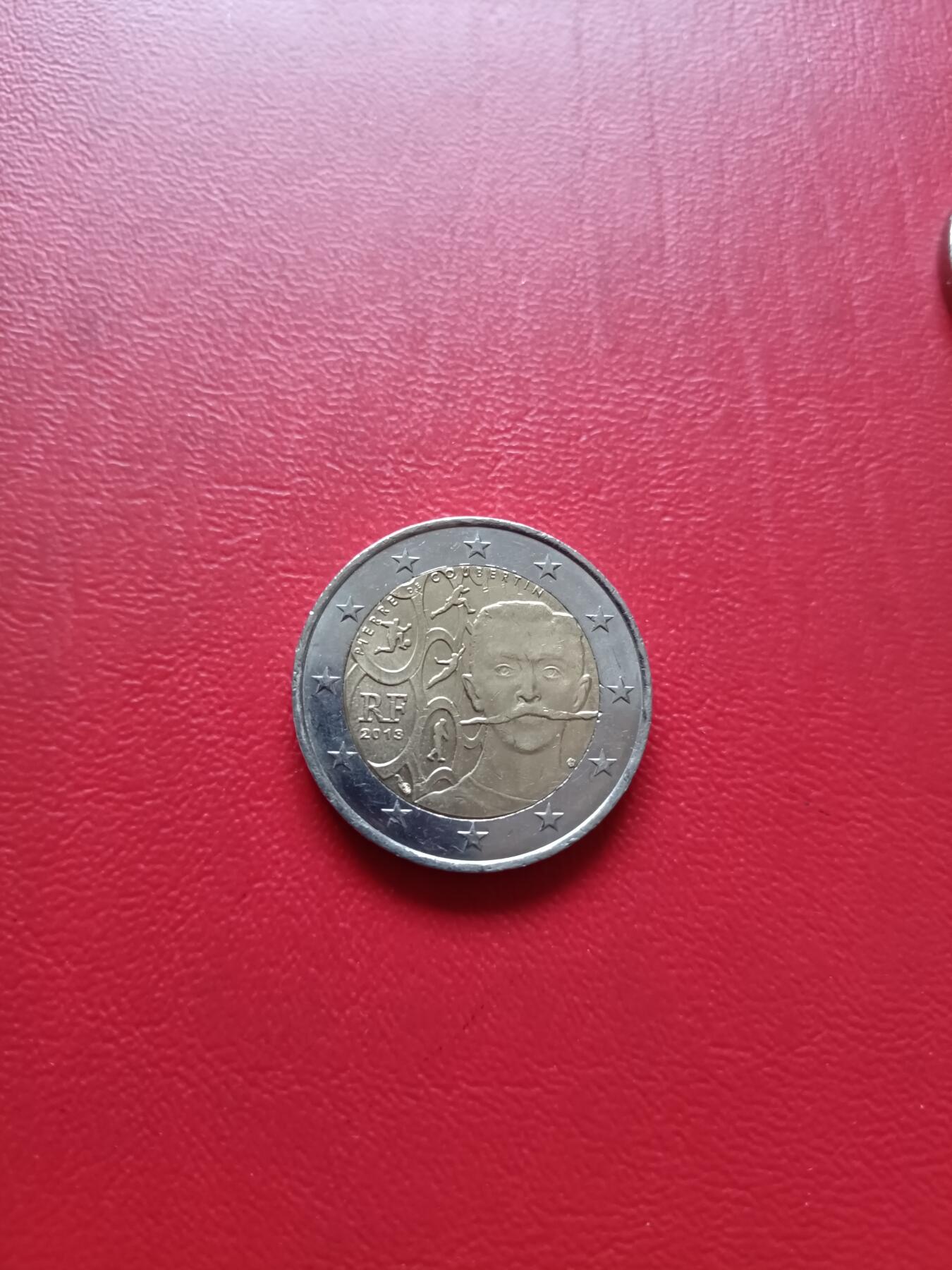 【云涧收藏】第七十九场 法国2013年顾拜旦150周年2E纪念币