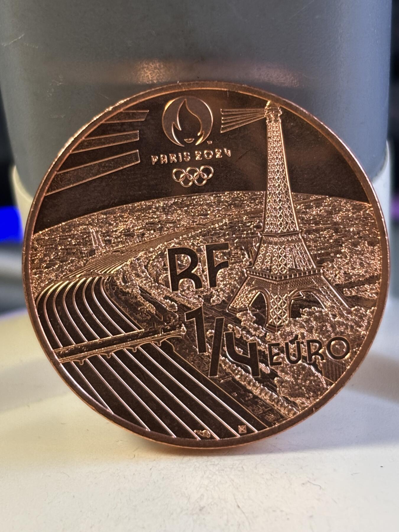 第181期拍卖  法国2021年2024奥运项目柔道纪念铜币