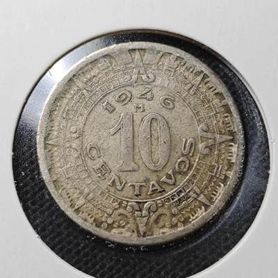 KK钱币收藏小铺  第370场  2月预留时间 周末发货 -  1946墨西哥10分牛逼