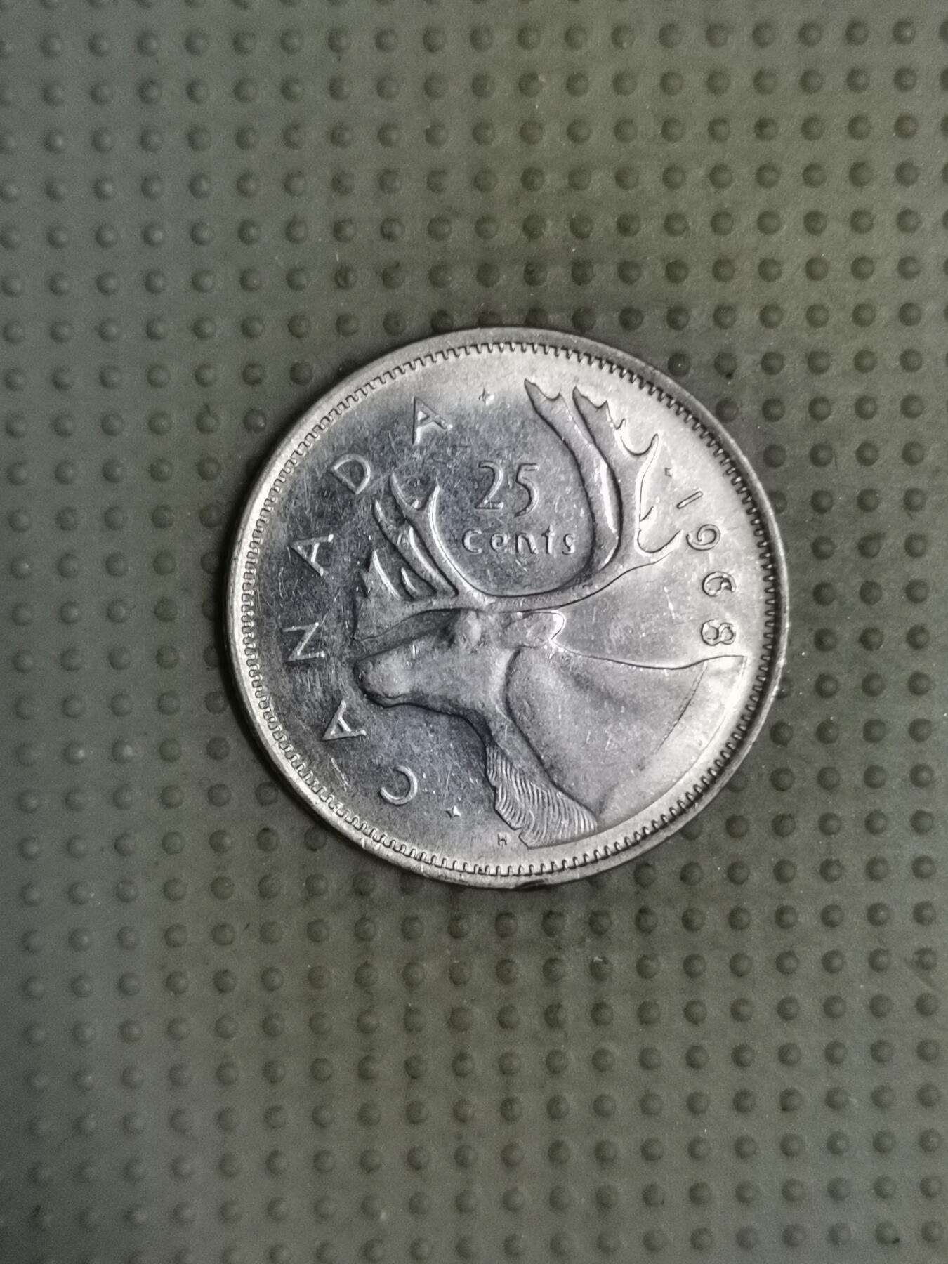 2025年第116场各国散币拍卖（总第116场） 加拿大1968年25分