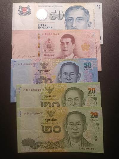 2025十一月第四期，总202期 - 【雨】东南亚纸币批量五张流通品相