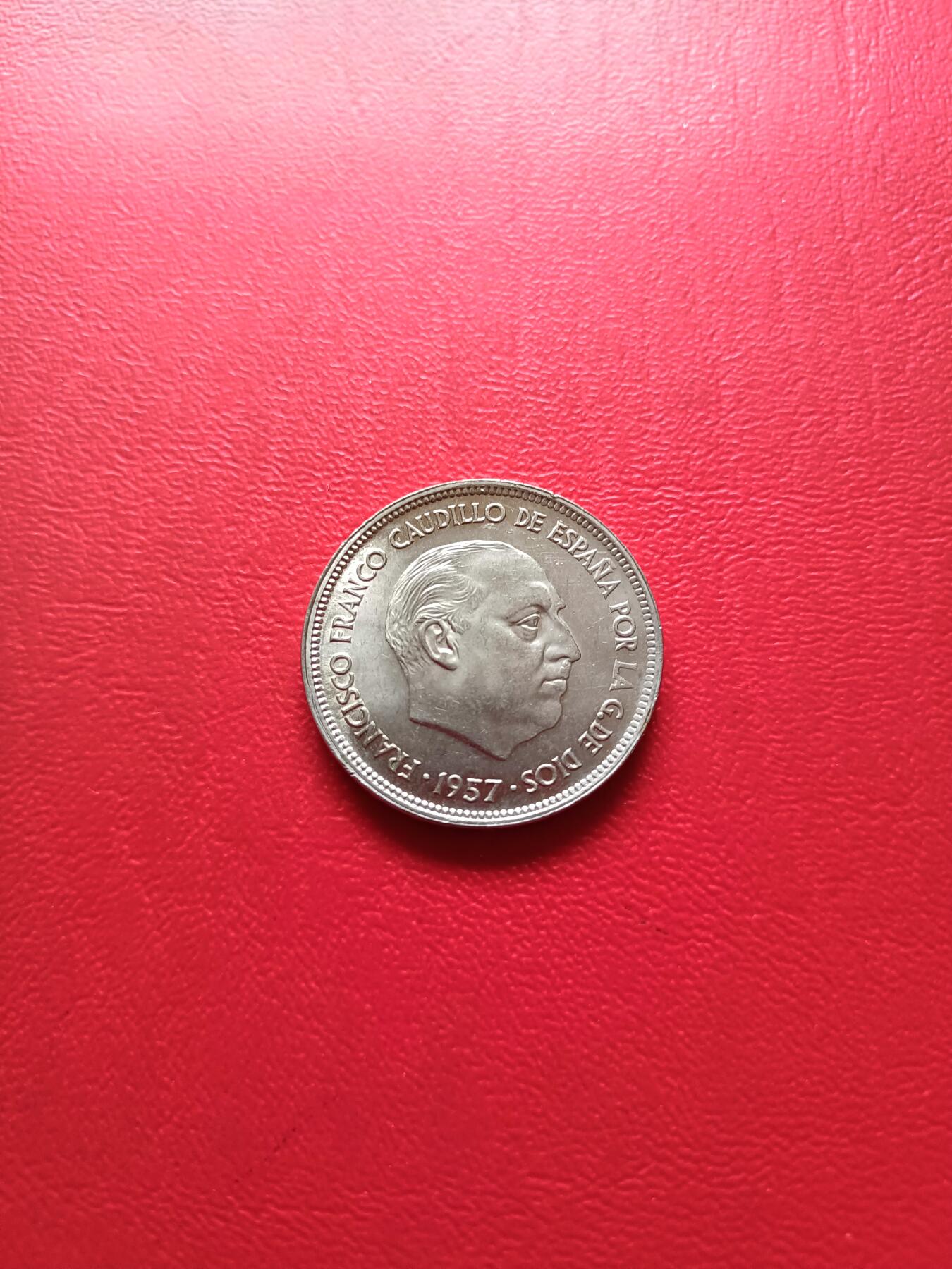 【云涧收藏】第七十九场 西班牙1957年版25比塞塔