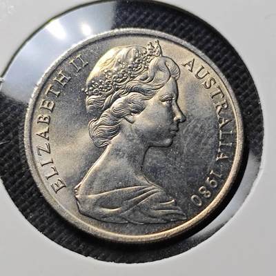 KK钱币收藏小铺  第370场  2月预留时间 周末发货 -  1980澳大利亚10分 好品