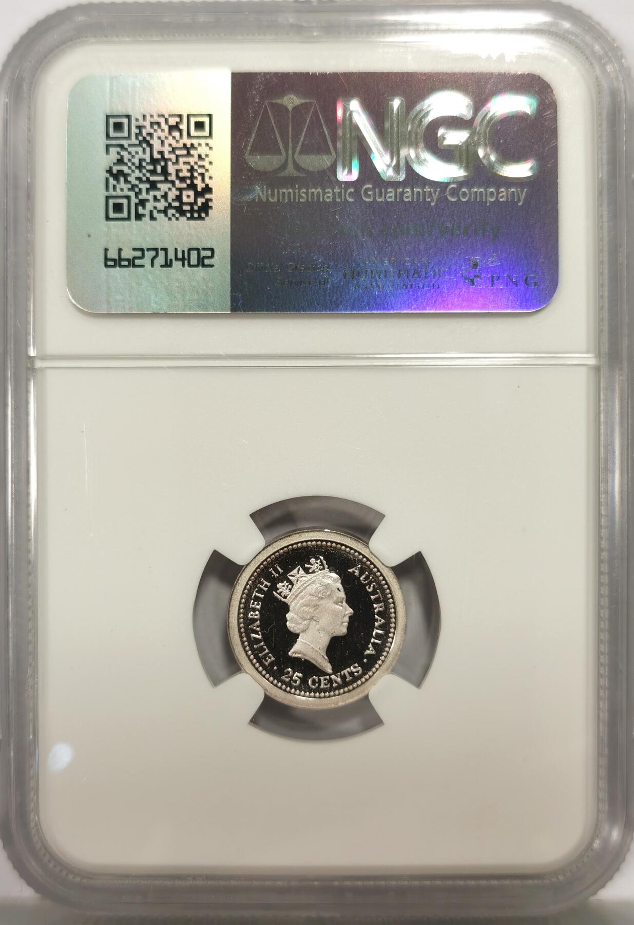 博洋堂世界钱币拍卖第146期（全场包邮） NGC PF68UC 澳大利亚1989年土著文化子母币二枚一套，带原包装及证书