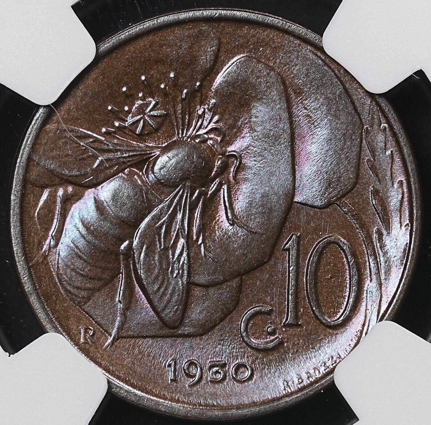 修遠堂世界钱币第九十三期 NGC MS64BN 1930年意大利10分铜币