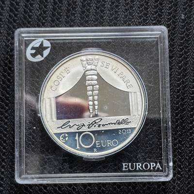 道一币馆币章第一百五十四场 - 欧洲之星 意大利2013年意大利小说家路易吉·皮兰德娄10欧元精制银币 22g 925S 7000