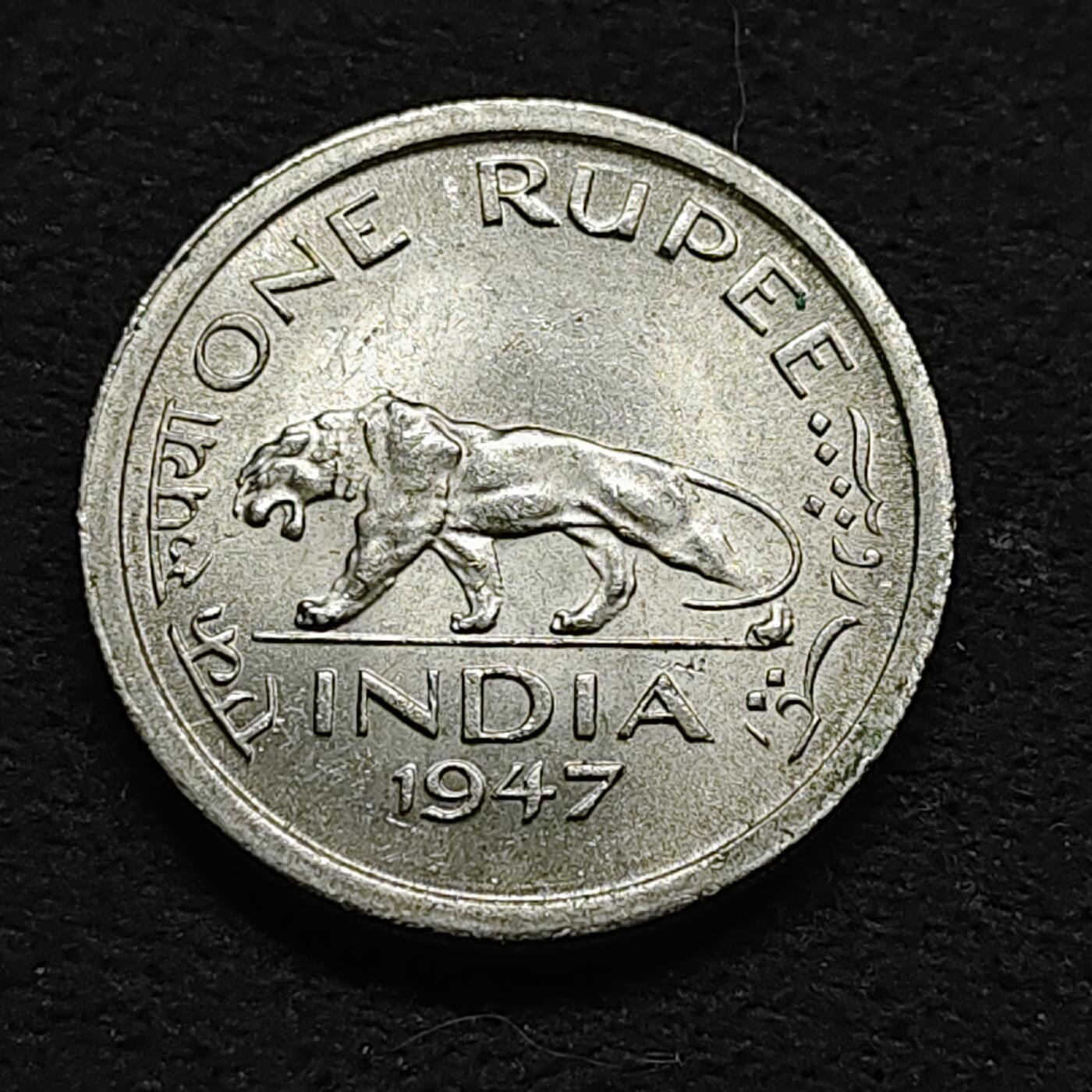 【全场包邮】纯粹捡漏拍476场（免费代拍第13场）调整中 英属印度1947年乔治六世1卢比