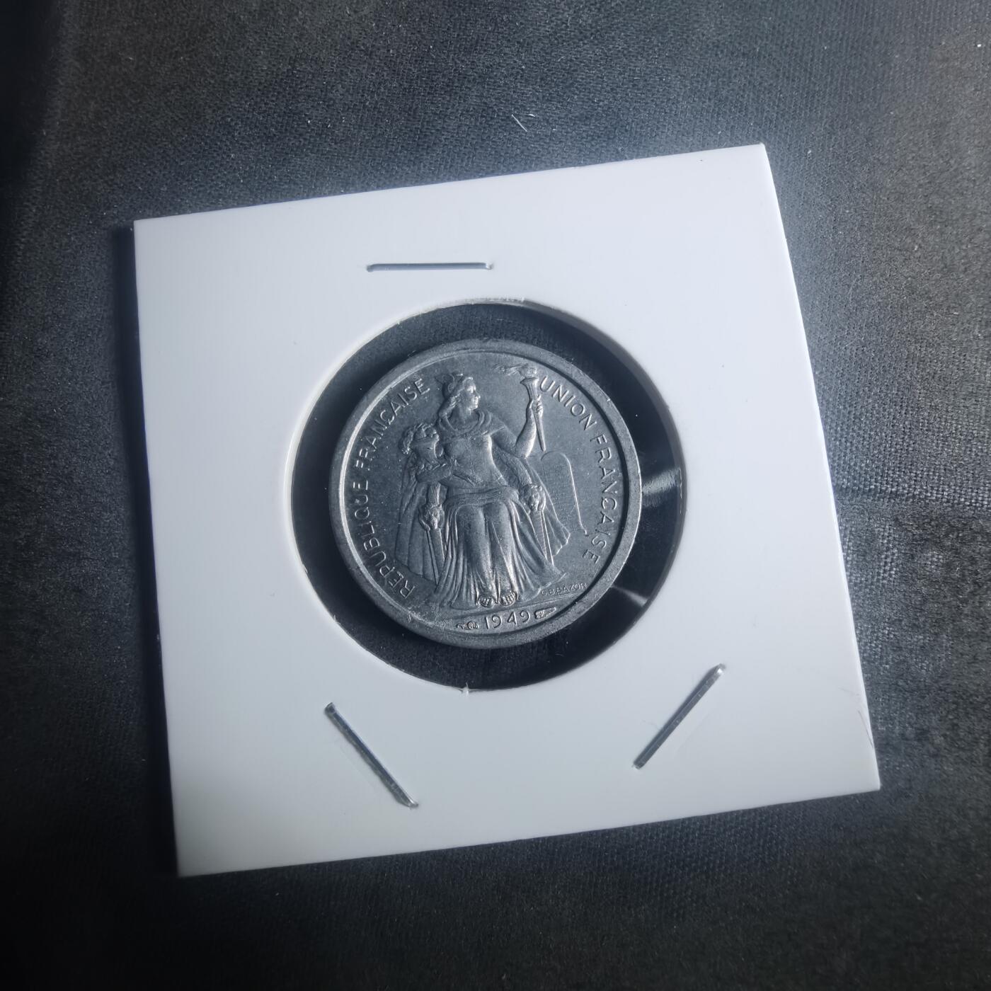 沼泽如烟--第900场 法属新喀里多尼亚1949年一法郎