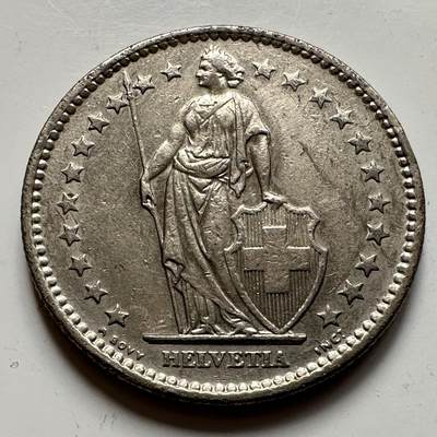 🌹外币初藏🌹🐯2025年第127场  每周二四六晚8️⃣点 接代拍 - 瑞士1973年2法郎