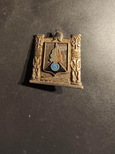 老王徽章第163期 13-15日三场连拍 16日统一发货  13、14日结束后可寄存 -  法国外籍军团第5工兵团证章