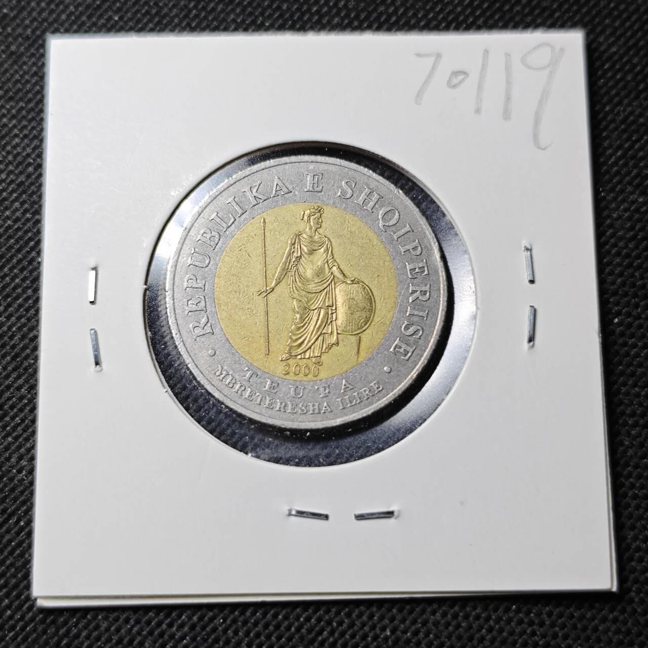 KK钱币收藏小铺  第370场  2月预留时间 周末发货  阿尔巴尼亚100列克