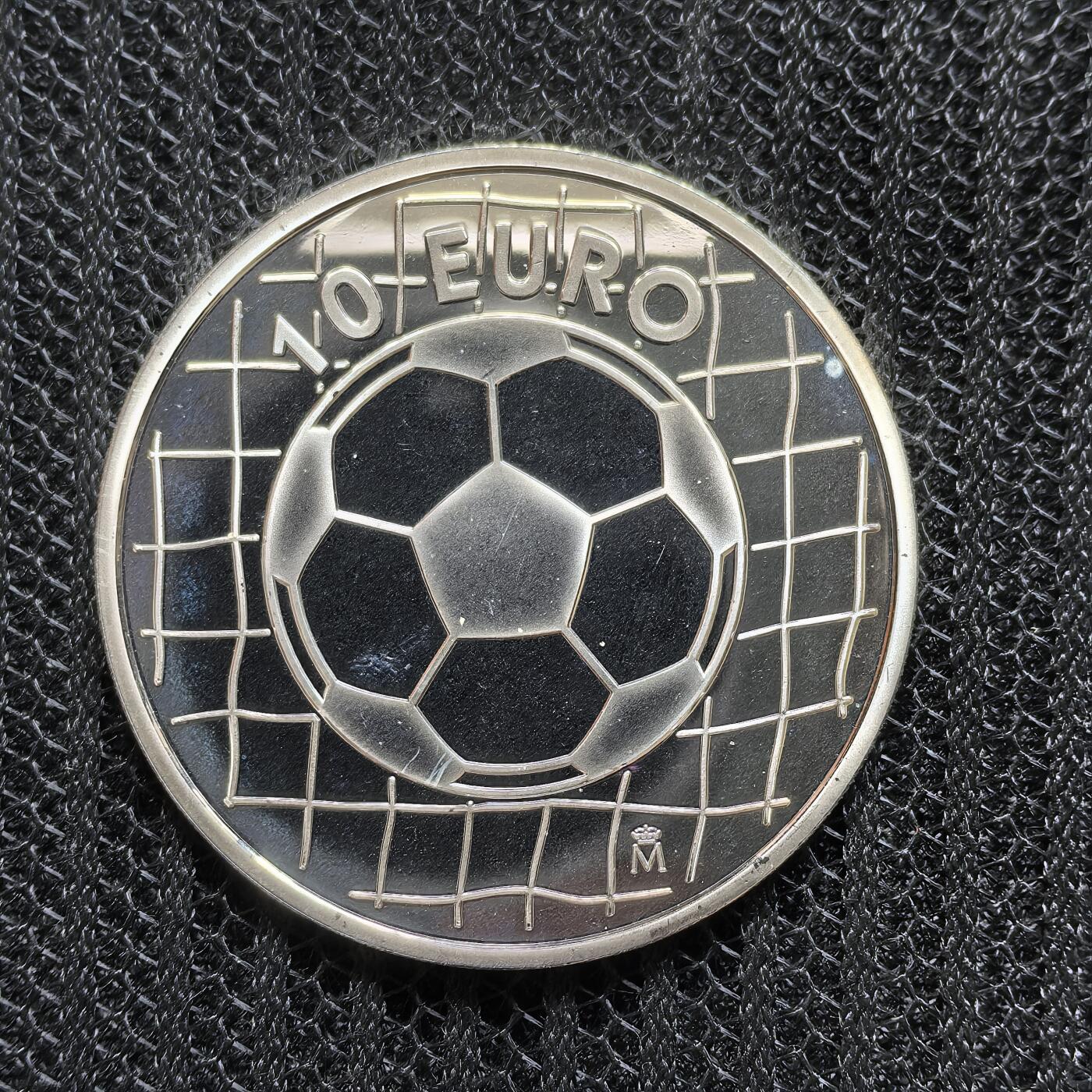 道一币馆币章第一百五十四场 西班牙2002年韩日世界杯10欧元精制银币  27g 925S 25000