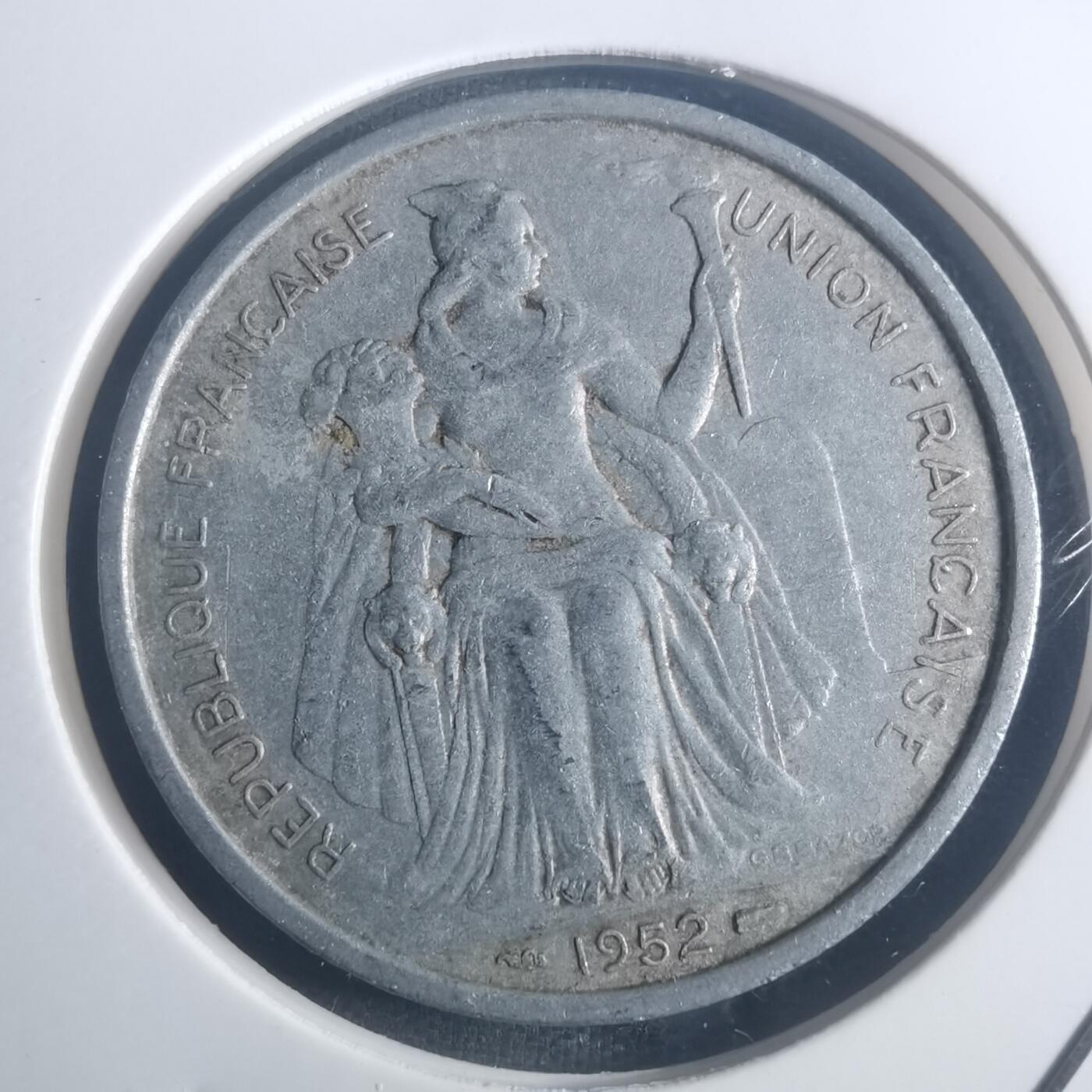 沼泽如烟--第900场 法属大洋洲1952年5法郎