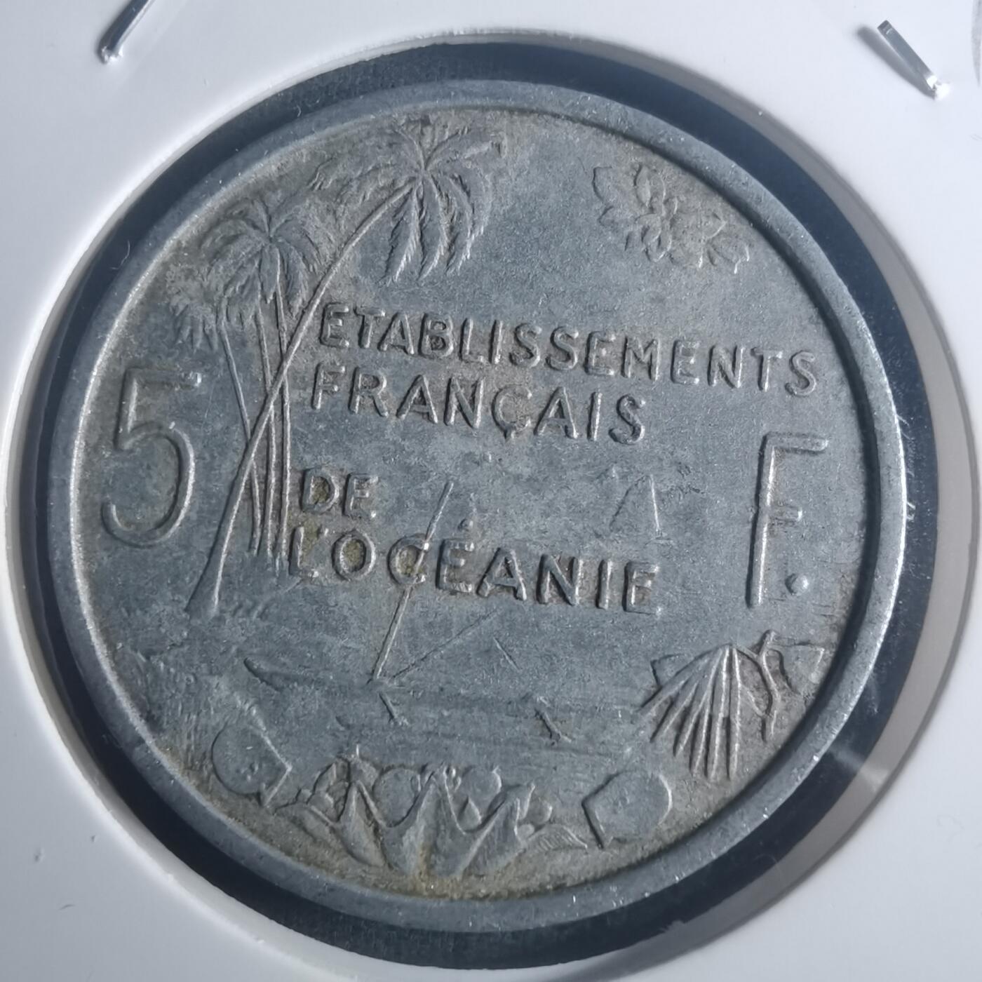 沼泽如烟--第900场 法属大洋洲1952年5法郎