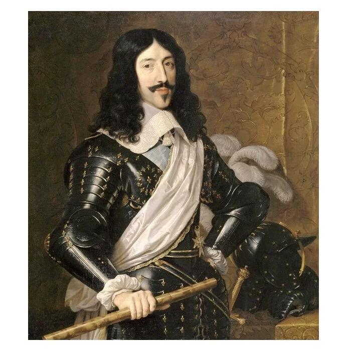 【艺术】法国艺术大章 纪念1638年路易十三儿子路易十四出生 高浮雕精制超大铜章 70MM 175克