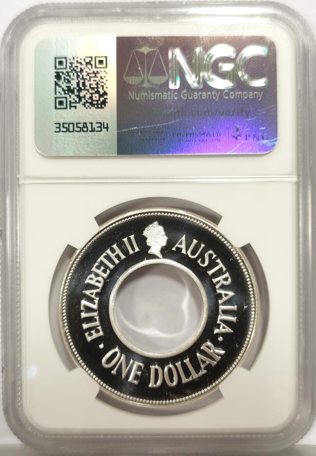 博洋堂世界钱币拍卖第146期（全场包邮） NGC PF68UC 澳大利亚1989年土著文化子母币二枚一套，带原包装及证书