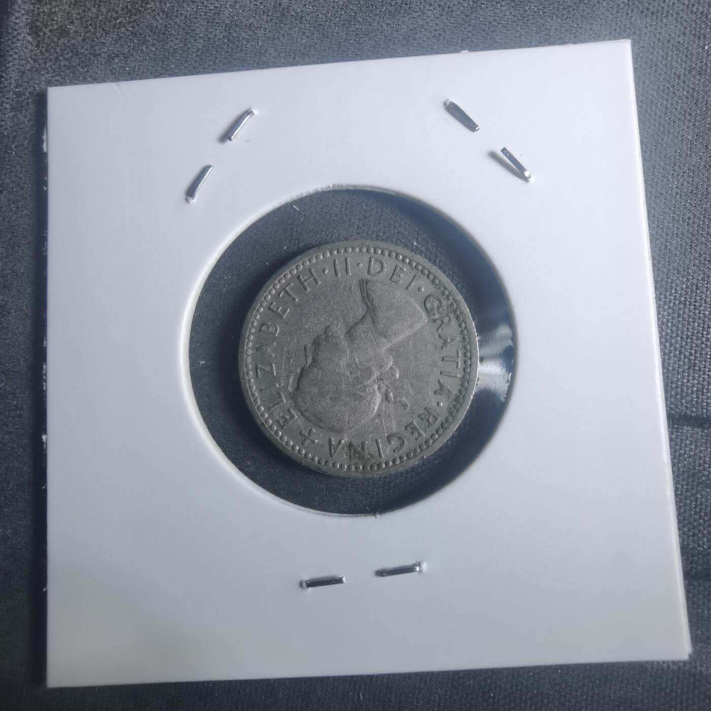 沼泽如烟--第900场 英国1960年六便士