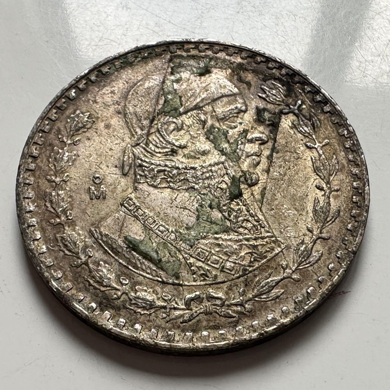 🌹外币初藏🌹🐯2025年第127场  每周二四六晚8️⃣点 接代拍 墨西哥1961年一比索低银大银币