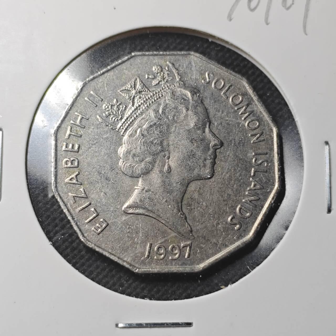 KK钱币收藏小铺  第370场  2月预留时间 周末发货  所罗门群岛50分