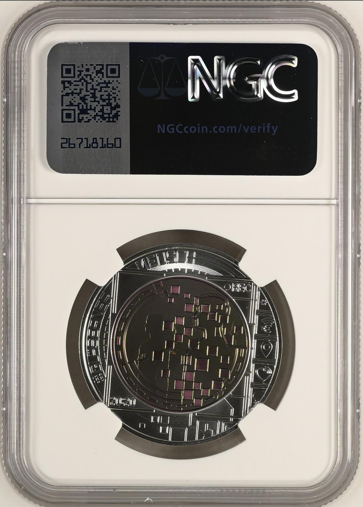 S&S Numismatic世界钱币-拍卖 第115期  获奖币*奥地利2020年 大数据 25欧元银+铌双色纪念币盒证齐全 NGC MS70