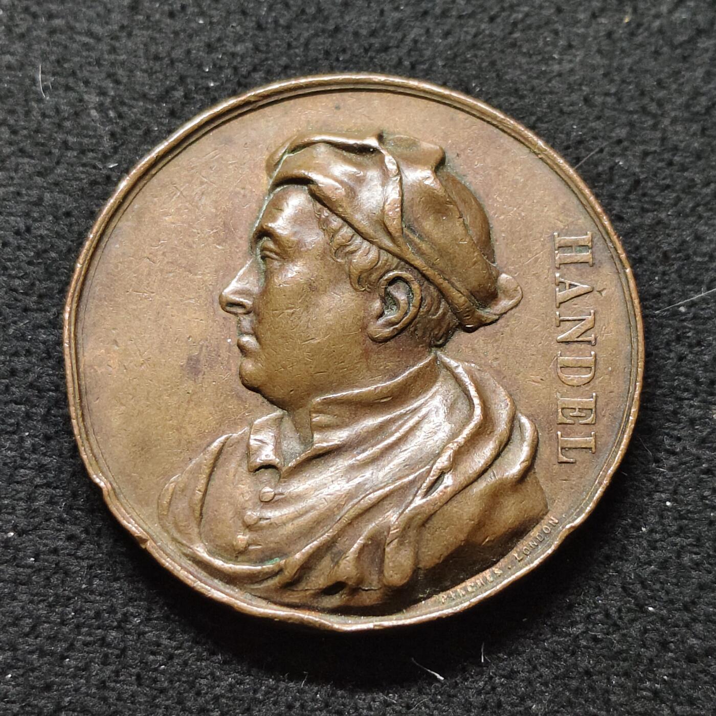 【全场包邮】纯粹捡漏拍476场（免费代拍第13场）调整中 【纪念章】英国无年份亨德尔纪念铜章